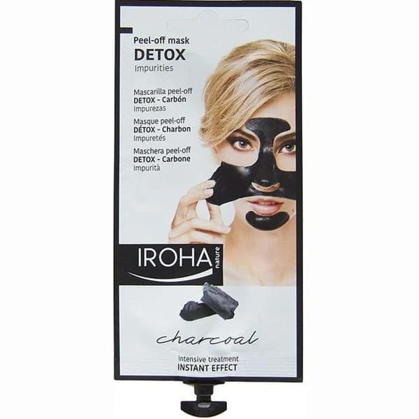 Mascarilla peel-off detox de carbón IROHA, doypack 18 ml - 1 ud - Imagen del producto en Findit