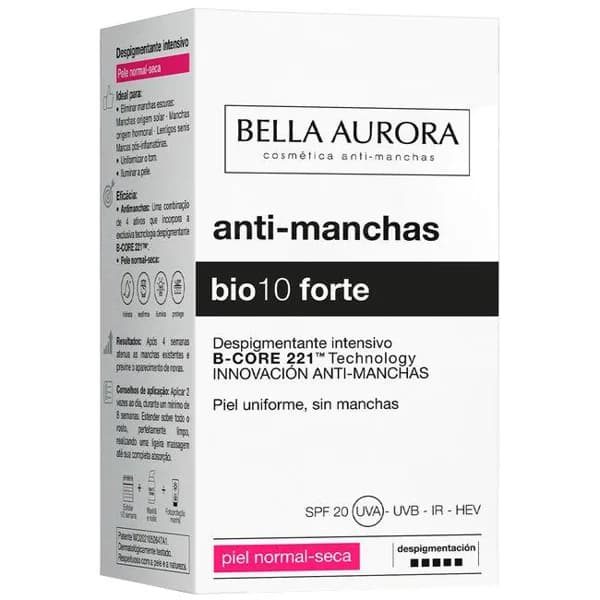 Anti-manchas Bio10 forte normal-seca BELLA AURORA, bote 20 ml - 1 ud - Imagen del producto en Findit