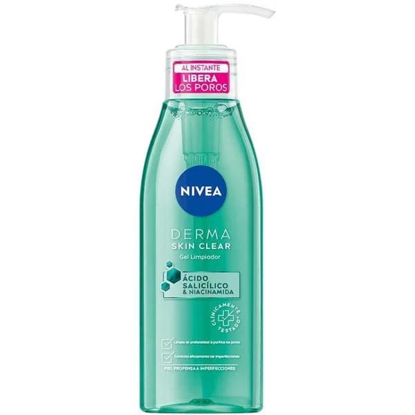 Gel limpiador ácido salicílico NIVEA DERMA, dosificador 150 ml - 1 ud - Imagen del producto en Findit