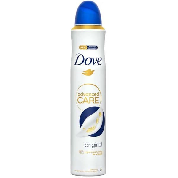 Desodorante original DOVE ADVANCE, spray 200 ml - 0.2 l - Imagen del producto en Findit
