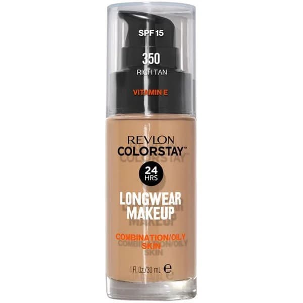 Base maquillaje Colorstay Oily Rich Tan 350 REVLON, pack 30 ml - 0.03 l - Imagen del producto en Findit