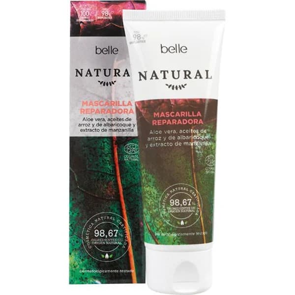 Mascarilla facial reparadora BELLE NATURAL, tubo 75 ml - 1 ud - Imagen del producto en Findit