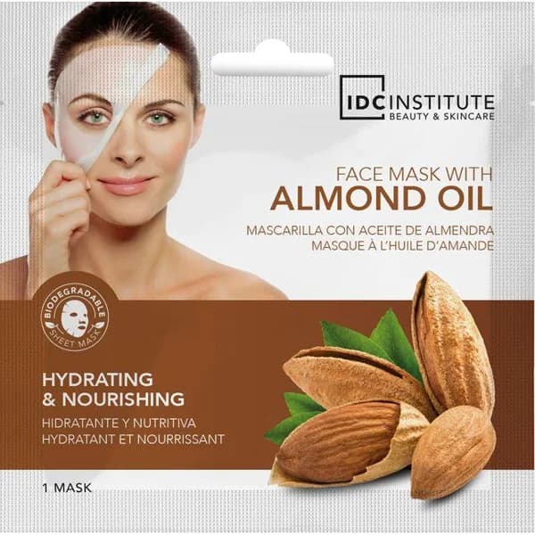 Mascarilla facial con aceite almendras IDC, pack 1 ud - 1 ud - Imagen del producto en Findit