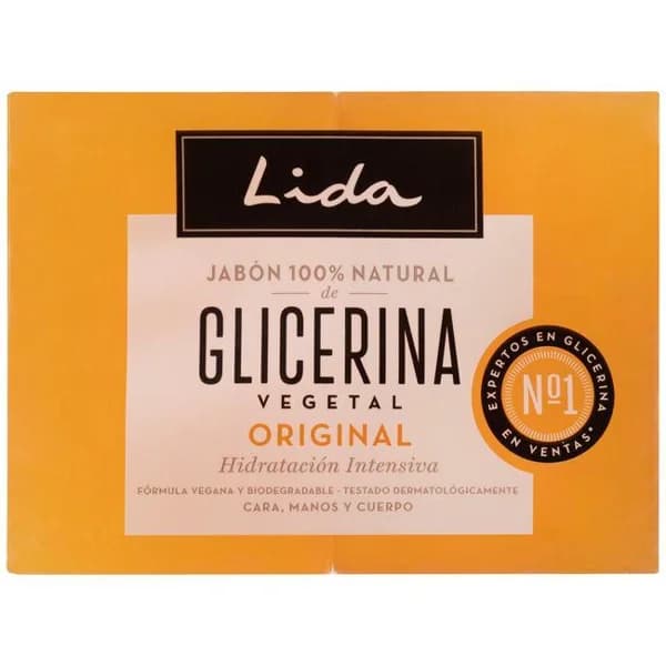 Jabón de glicerina en pastilla LIDA, pack 2 uds - 2 ud - Imagen del producto en Findit