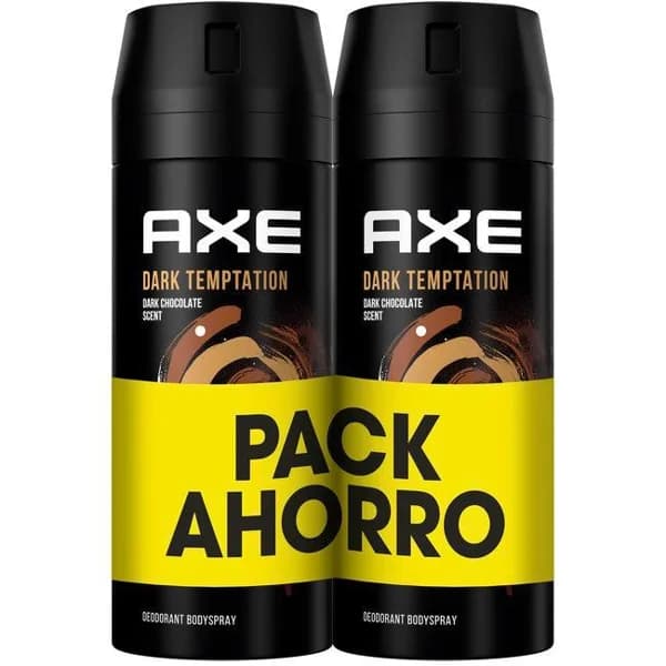 Desodorante para hombre Dark Temptation AXE, pack 2x150 ml - 0.3 l - Imagen del producto en Findit