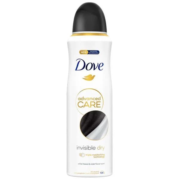 Desodorante invisible DOVE ADVANCE, spray 200 ml - 0.2 l - Imagen del producto en Findit