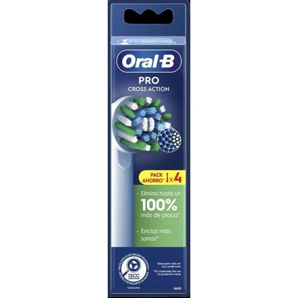 Recambio de cepillo ORAL-B CROSS ACTION, pack 4 uds - 4 ud - Imagen del producto en Findit