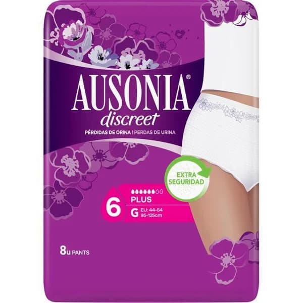Pants Talla G AUSONIA Discreet, paquete 8 unid. - 1 ud - Imagen del producto en Findit