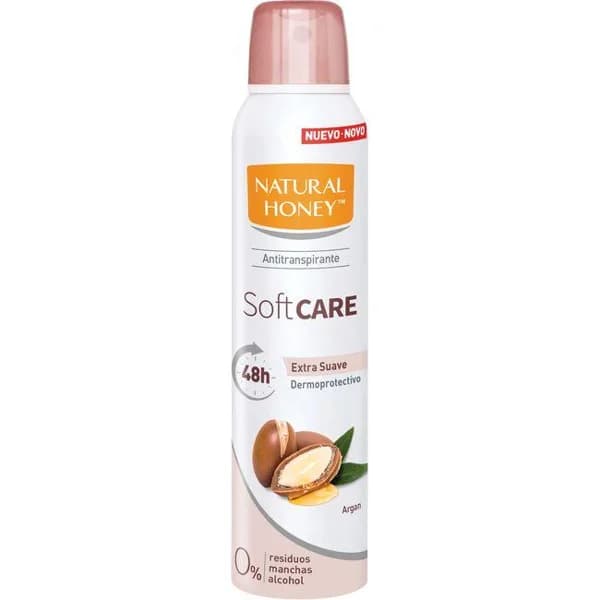 Desodorante soft care NATURAL HONEY, spray 200 ml - 1 ud - Imagen del producto en Findit