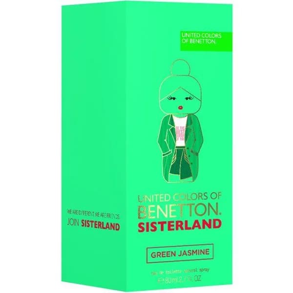 Colonia Sisterland Green Jasmine BENETTON, vaporizador 80 ml - 1 ud - Imagen del producto en Findit