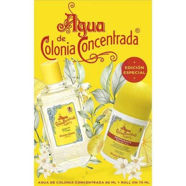 Agua de colonia concentrada+desodorante ÁLVAREZ GÓMEZ, pack 1 ud - 1 ud - Imagen del producto en Findit