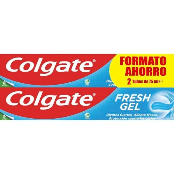 Dentífrico gel azul COLGATE, pack 2x75 ml - 0.15 l - Imagen del producto en Findit