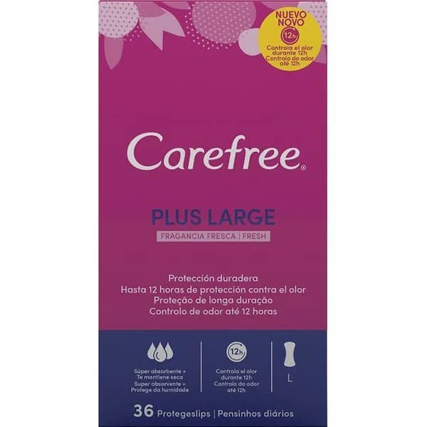 Protegeslip Maxi Fresh CAREFREE, caja 36 uds. - 1 ud - Imagen del producto en Findit