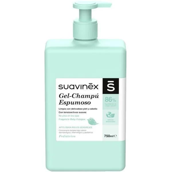 Gel-champú espumoso SUAVINEX, dosificador 750 ml - 0.75 l - Imagen del producto en Findit