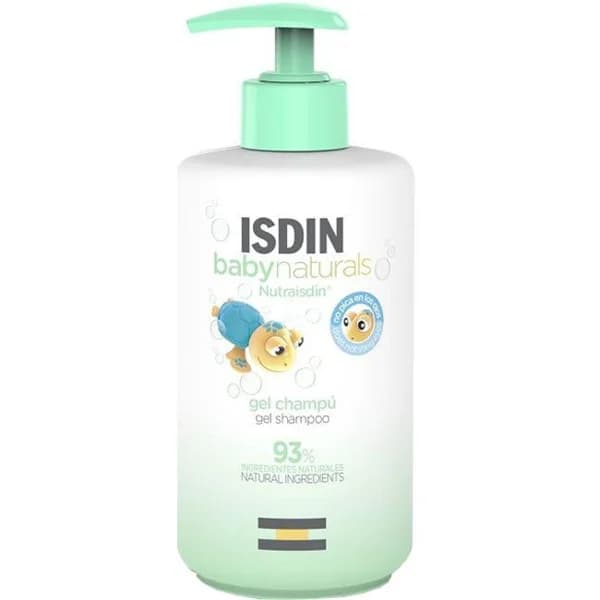 Gel champú ISDIN Baby Naturals, dosificador 400 ml - 0.4 l - Imagen del producto en Findit