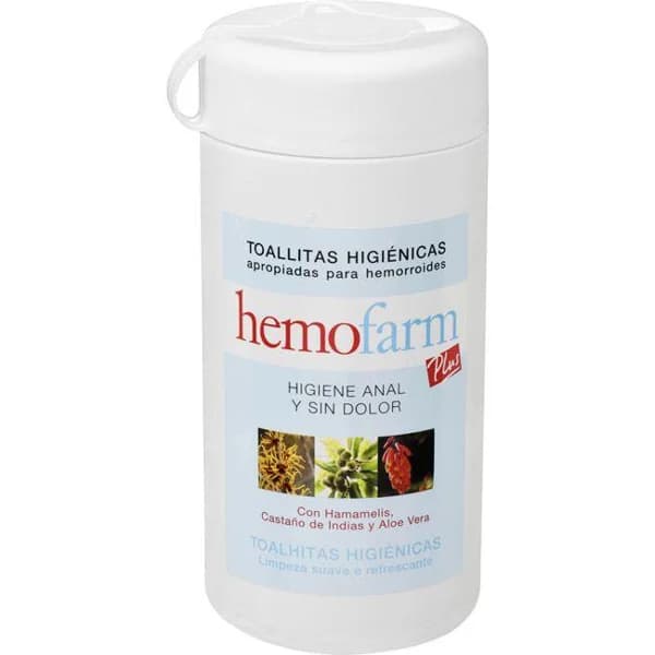 Toallitas Plus HEMOFARM, bote 60 unid. - 1 ud - Imagen del producto en Findit
