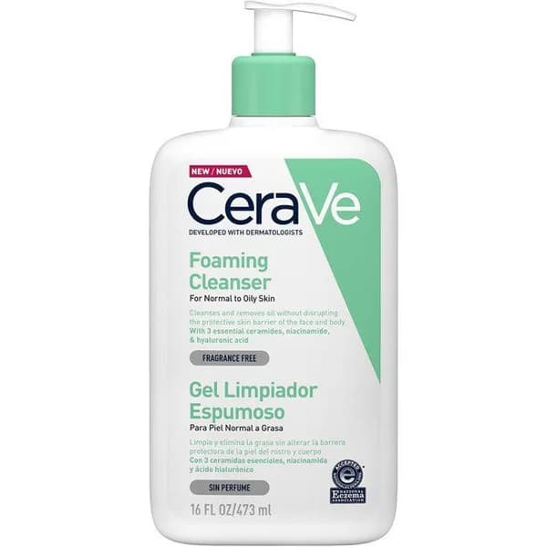 Gel limpiador espumoso CERAVE, dosificador 473 ml - 0.47 l - Imagen del producto en Findit