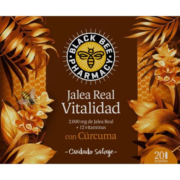 Jalea real vitalidad BLACK BEE, caja 20 ampollas - 20 ud - Imagen del producto en Findit