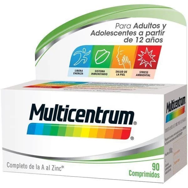 Complemento vitamínico adulto MULTICENTRUM, caja 90 cápsulas. - 1 ud - Imagen del producto en Findit