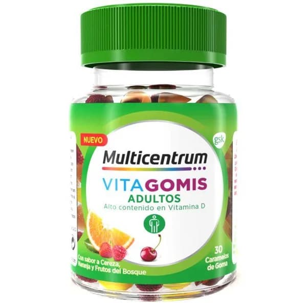 Vitagomis adulto MULTICENTRUM, bote 30 uds - 30 ud - Imagen del producto en Findit