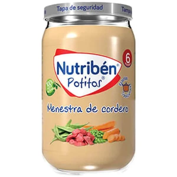 Potito menestra de cordero NUTRIBEN, tarro 235 g - 0.24 kg - Imagen del producto en Findit