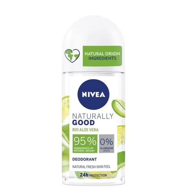 Desodorante naturally good aloe vera NIVEA, roll on 50 ml - 1 ud - Imagen del producto en Findit