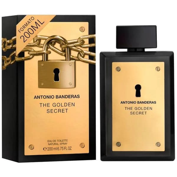 Colonia hombre Golden Secret A. BANDERAS, vaporizador 200 ml - 1 ud - Imagen del producto en Findit