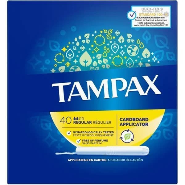 Tampón regular TAMPAX, caja 40 uds. - 1 ud - Imagen del producto en Findit