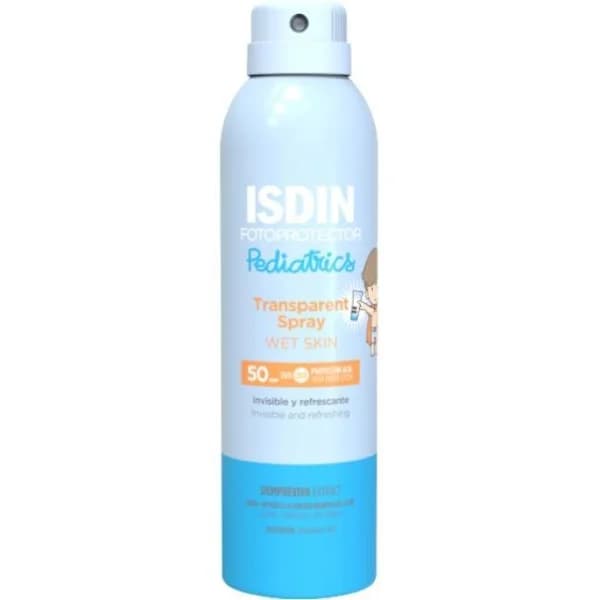 Fotoprotector wet skin pediatrics SPF50 ISDIN, spray 250 ml - 0.25 l - Imagen del producto en Findit
