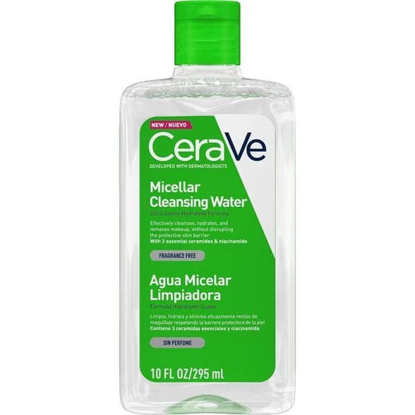 Agua micelar hidratante CERAVE, bote 295 ml - 0.3 l - Imagen del producto en Findit