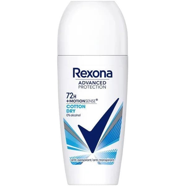 Desodorante 72H cotton REXONA ADVANCED, roll on 50 ml - 1 ud - Imagen del producto en Findit