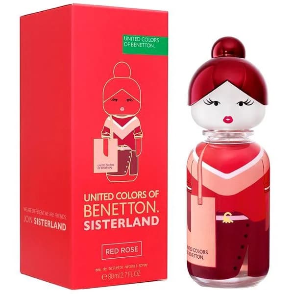 Colonia mujer Sisterland Red Rose BENETTON, vaporizador 80 ml - 1 ud - Imagen del producto en Findit