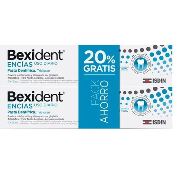 Pasta dentífrica encías uso diario BEXIDENT, pack 2x125 ml - 0.25 l - Imagen del producto en Findit