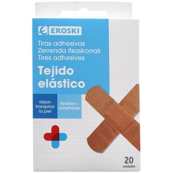 Apósito tejido elástico EROSKI, caja 20 uds - 1 ud - Imagen del producto en Findit