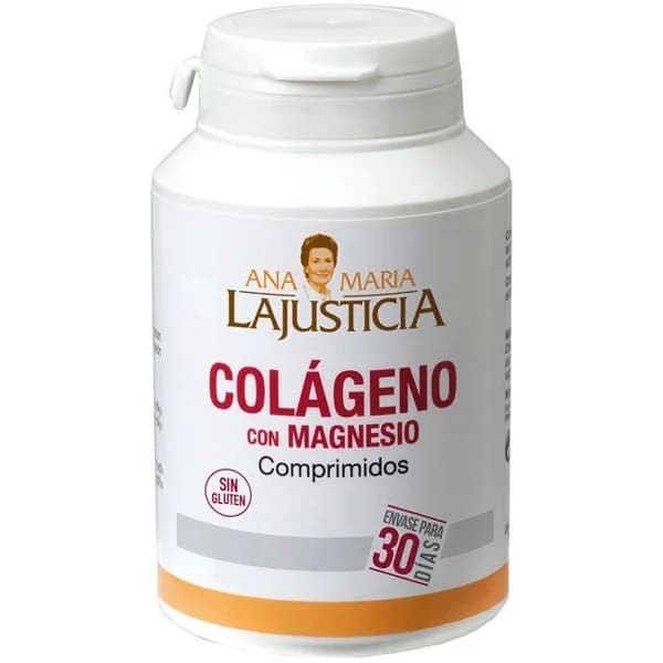 Colágeno con magnesio ANA MARIA LAJUSTICIA, bote 180 comprimidos - 180 ud - Imagen del producto en Findit