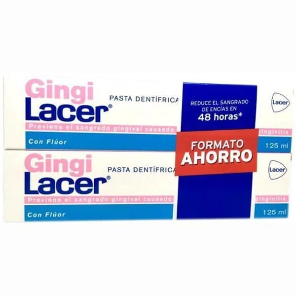 Dentifrico Gingilacer LACER, pack 2x125 ml - 0.25 l - Imagen del producto en Findit