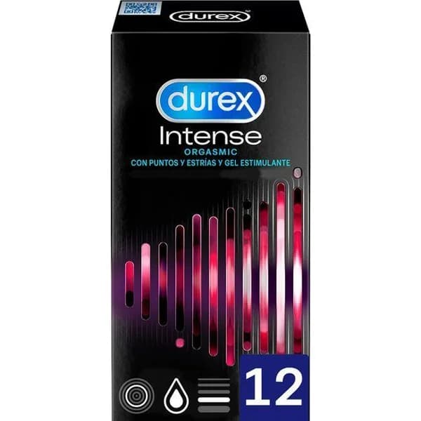 Preservativos intense orgasmic DUREX, caja 12 uds - 12 ud - Imagen del producto en Findit