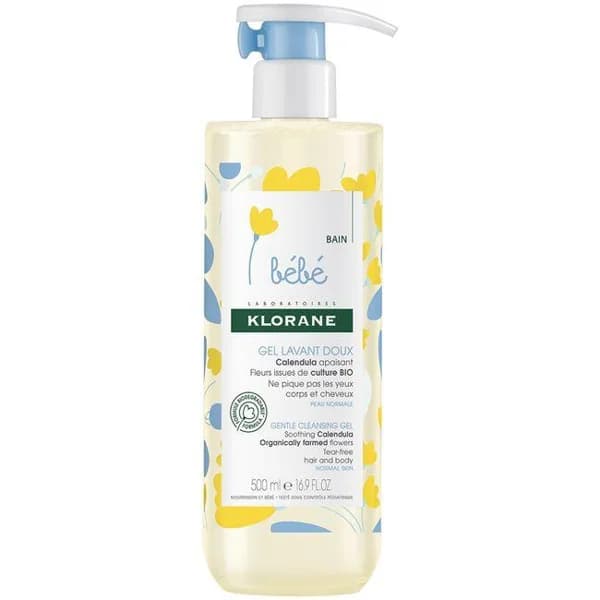 Gel infantil limpiador suave KLORANE, dosificador 500 ml - 0.5 l - Imagen del producto en Findit