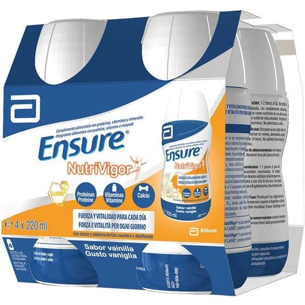 Preparado de vainilla ENSURE NUTRIVIGOR, pack 4x220 ml - 0.88 l - Imagen del producto en Findit