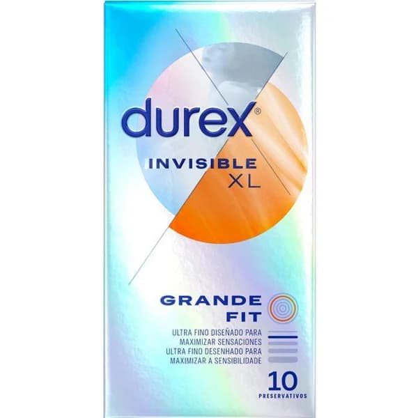 Preservativo XL invisible DUREX, caja 12 uds - 12 ud - Imagen del producto en Findit