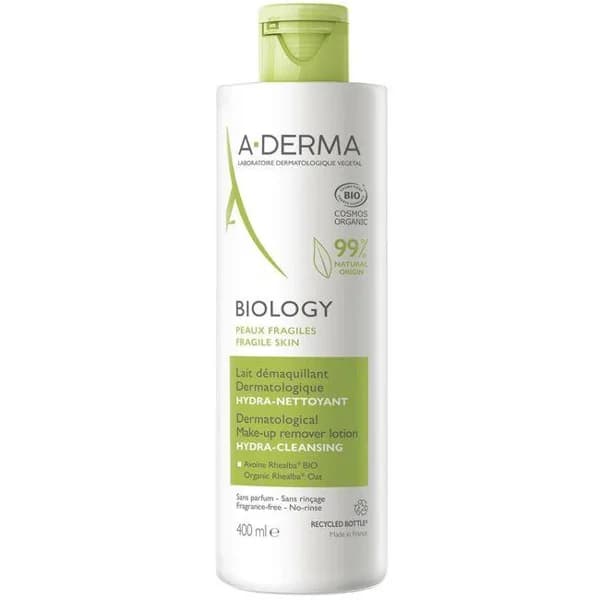 Leche desmaquillante A-DERMA BIOLOGY, bote 400 ml - 0.4 l - Imagen del producto en Findit