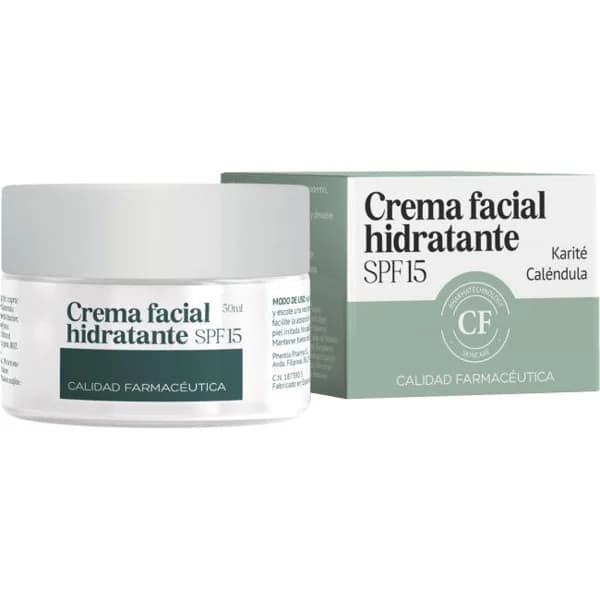Crema facial hidratante FPS15 CALIDAD FARMACEUTICA, tarro 50 ml - 0.05 l - Imagen del producto en Findit