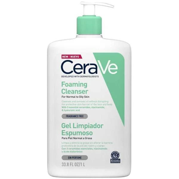 Gel limpiador espumoso CERAVE, dosificador 1 litro - 1 l - Imagen del producto en Findit