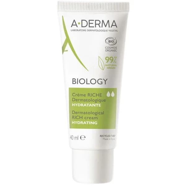Crema dermatológica rica hidratante A-DERMA BIOLOGY, tubo 40 ml - 0.04 l - Imagen del producto en Findit