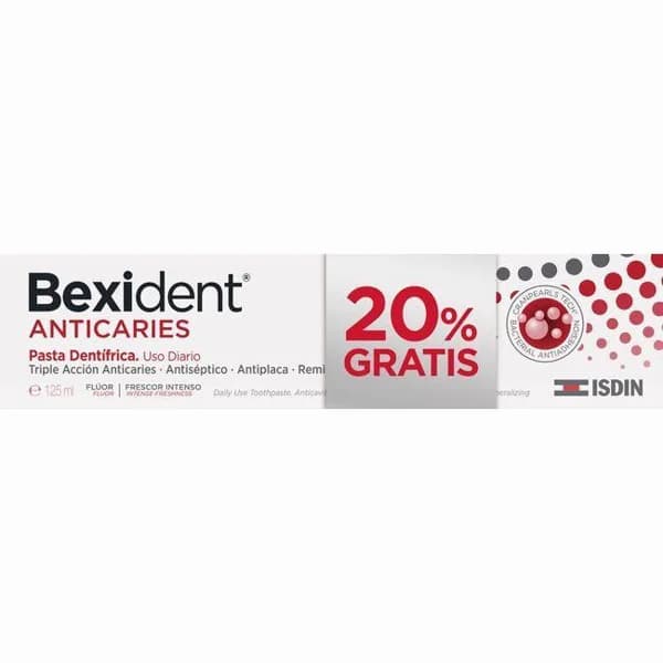 Dentífrico anticaries BEXIDENT, tubo 125 ml - 0.13 l - Imagen del producto en Findit