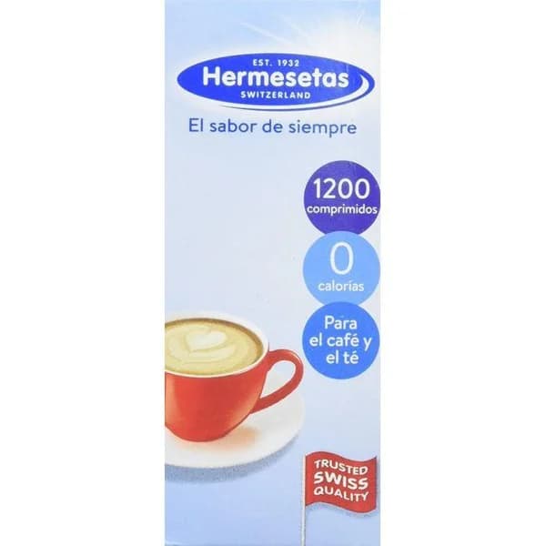Hermesetas en comprimidos HERMESETAS, caja 1.200 uds - 1.2 ud - Imagen del producto en Findit