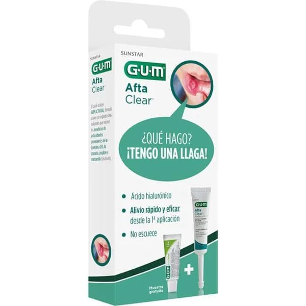 Gel para aftas aftaclear adulto GUM, tubo 10 ml - 0.01 l - Imagen del producto en Findit