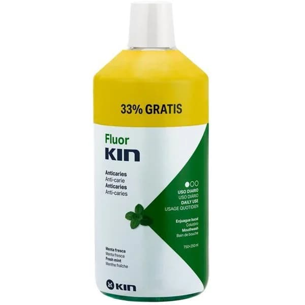 Enjuague diario FLUOR KIN, botella 750+250 ml - 0.25 l - Imagen del producto en Findit