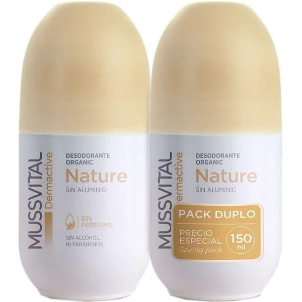 Desodorante nature MUSSVITAL Dermoactive, pack 2x75 ml - 0.15 l - Imagen del producto en Findit