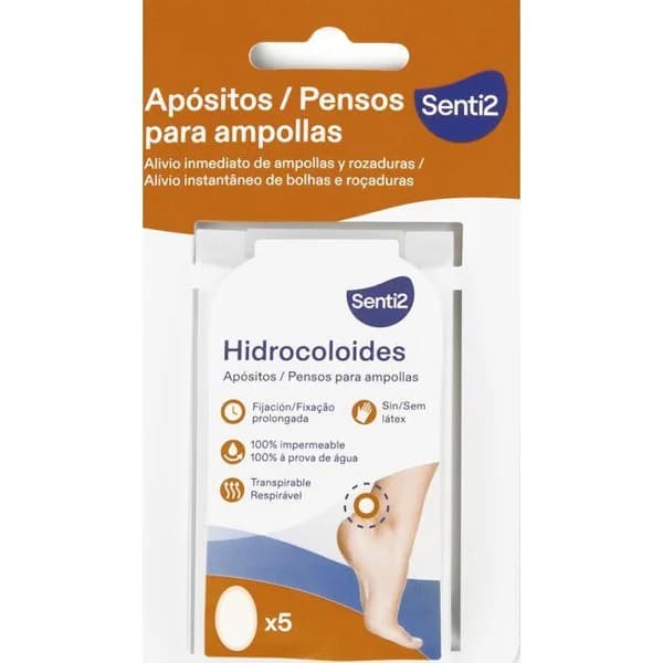 Apósitos hidrocoloides para ampollas SENTI2, caja 5 uds - 5 ud - Imagen del producto en Findit